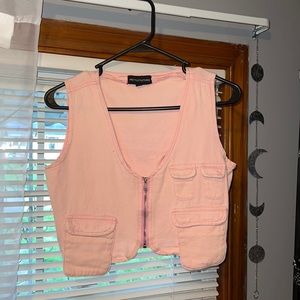 Pretty little thing zip up vest